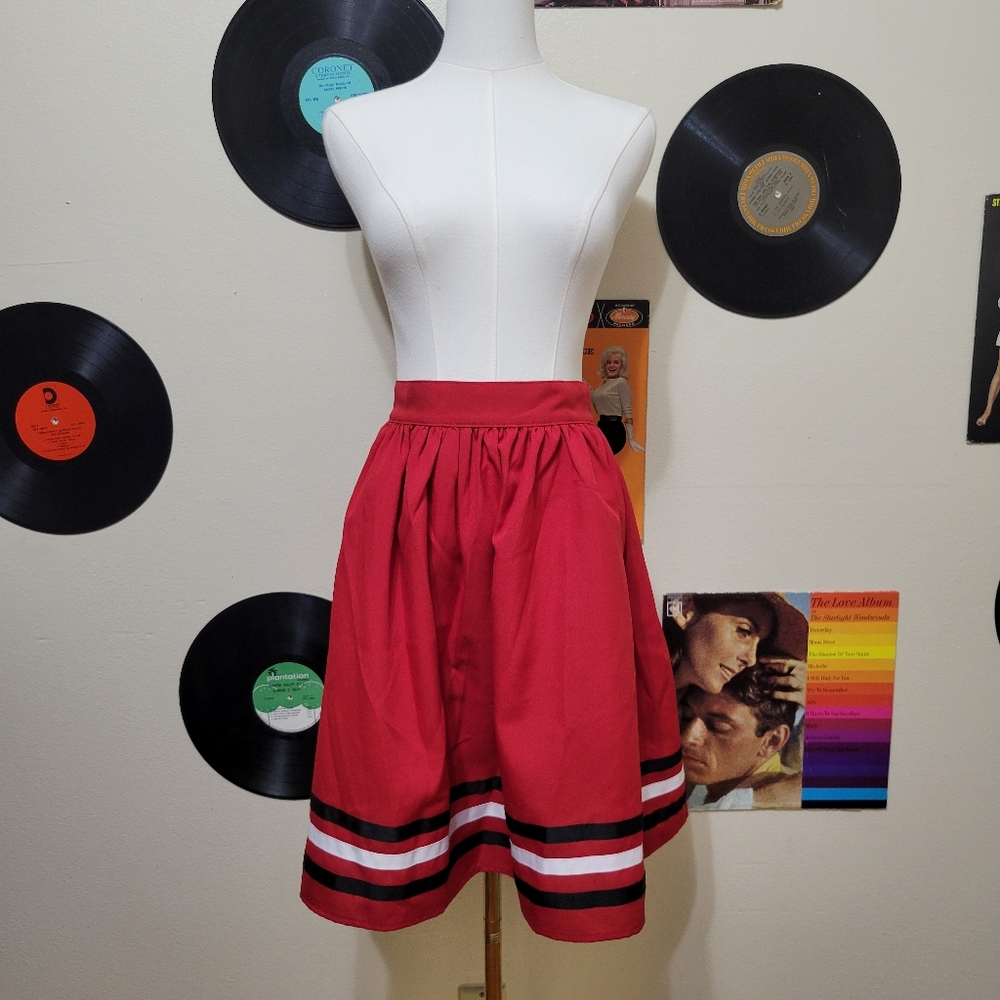 Steady Clothing | Retro Cheerleader Style Full Skirt